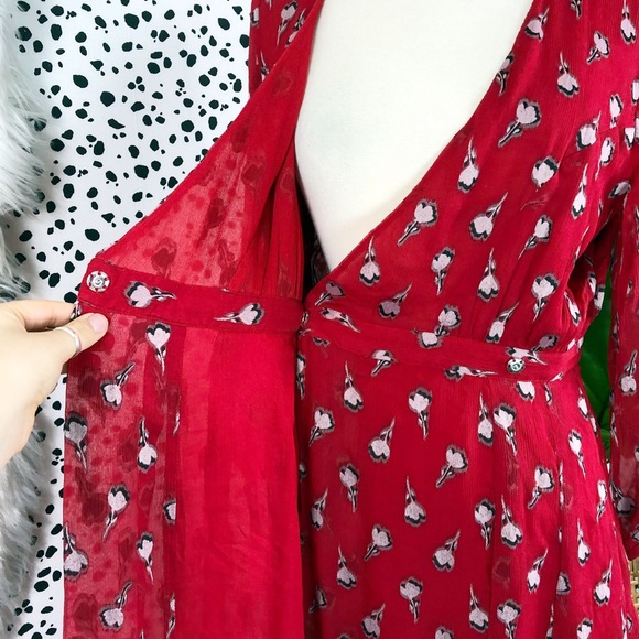 ba&sh | Silk Memory Rogue Midi Floral Lady Dress - Picture 7 of 8